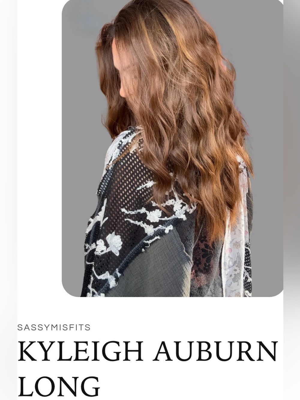 Sassy Misfits Kyleigh Auburn Long